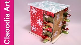 Kalendarz Adwentowy 1 z pudełek po zapałkach advent calendar DIY [upl. by Cleland]