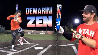 Hitting with the DEMARINI ZEN  BBCOR Baseball Bat Review [upl. by Ciro54]