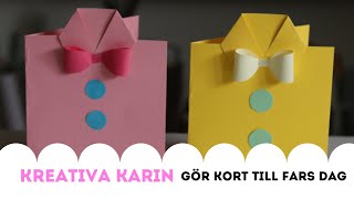 PYSSEL Kreativa Karin gör kort till Fars Dag [upl. by Hayse619]