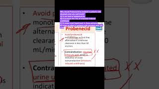 GOUTQuestion10 Probenecid and elevated urine uric acid levels [upl. by Namolos]