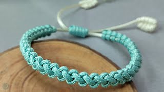 DIY Macrame Friendship Bracelet  Macrame Bracelet Tutorial [upl. by Kaiulani352]