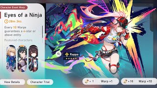 Honkai Star Rail Character Event Warp v26 • 80x Eyes of a Ninja Rappa [upl. by Ynnavoig]