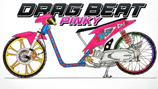 Cara Menggambar Motor Drag  Cara Menggambar Motor Drag Beat [upl. by Lucine]