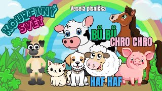 ZVÍŘÁTKA 🐈‍⬛🐕🐏  Veselá písnička pro děti  Kouzelný svět  Jak dělají zvířátka  Naučná písnička [upl. by Haleigh495]