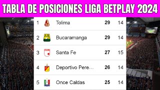 💥 TABLA de POSICIONES LIGA BETPLAY 2024  Liga Betplay Apertura Fecha 14 [upl. by Selinski169]