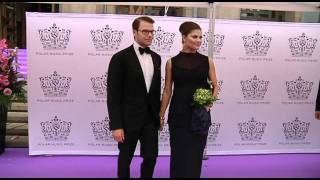 Kronprinsessan Victoria och Prins Daniel på Polarprisgalan [upl. by Eseerehc]