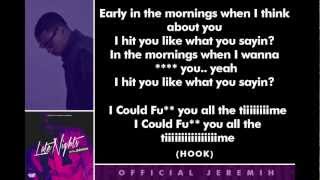 Jeremih  Fck You All The Time Lyrics [upl. by Sandro803]