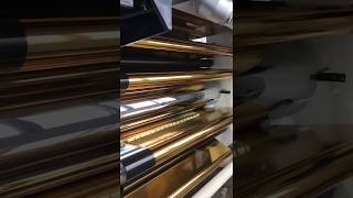 PET Thermal Lamination Metalized Film PET Aluminum Laminated Films  Gold film [upl. by Leanor]