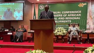 Zimbabwe Vice President Kembo Mohadi addresses Pan African Parliaments PAP 12th Annual Conference [upl. by Caralie]