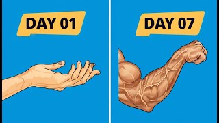 VEINY ARMS in just 3 Minutes  Hand Veins Home Workout Get Bigger Arms in 30 DAYS  Home Workout [upl. by Eednam]