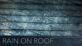 🎧 Rain On A Roof  10 Hours  ASMR  Pitter Patter of Falling Rain Soundscape [upl. by Jonna]