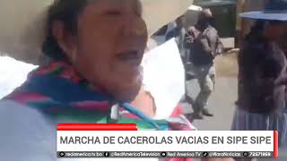 MARCHA DE CACEROLAS VACIAS EN SIPE SIPE [upl. by Niltyak35]