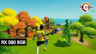 RX 580 8GB Fortnite season 6  Performance Mode 1080p w Benchmarks [upl. by Mairim]