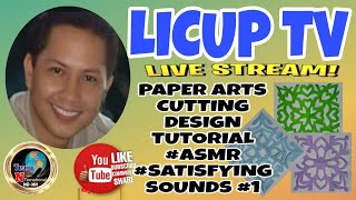 149th LIVE PAPER ARTS CUTTING DESIGN 1 TUTORIAL ASMR SATISFYINGSOUNDS [upl. by Adi]