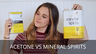 Mineral Spirits vs Acetone  How and When to Use  This or That DIY [upl. by Desmond876]