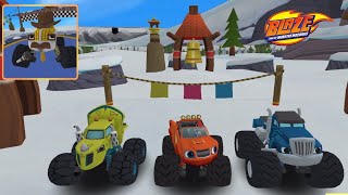 Blaze and the Monster Machines  Racing Game 🔥 Start racing against ZEG TOP OF THE WORLD Map [upl. by Cates]