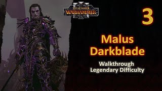 3 Malus Darkblade  Battle of The Folley of Malofex vs Slaanesh  Legendary  No Commentary [upl. by Bryon]