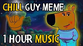 Chill Guy Meme Music Mix  Windy Autumn Rain with Super Slow Acoustic Guitar [upl. by Enoyrt]