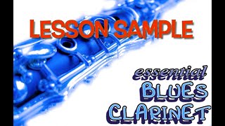 Essential Blues Clarinet lesson sample [upl. by Minna]