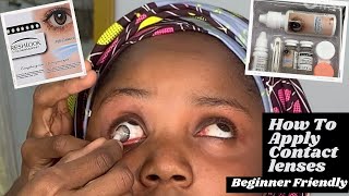 How To Apply Contact Lenses  Beginner Friendly [upl. by Fransisco]