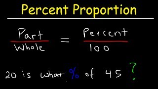 Part Whole amp Percent Proportion Word Problems [upl. by Mello611]