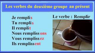 Présent de l’indicatif  Conjugaison française au ce2  verbe 2è groupe [upl. by Schroer731]