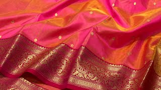 New Traditional Chanderi Handloom saree  Chanderi Saree With price  Chanderi Saree blouse designs [upl. by Niatsirhc]