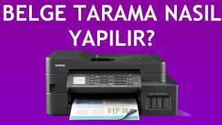 Brother Yazıcı Belge Tarama Nasıl Yapılır [upl. by Yearwood]