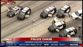 Graphic Ending To Police Chase in California [upl. by Cecelia]