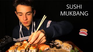 SUSHI ASMR MUKBANG 🍣  Eating Sounds [upl. by Noisla]