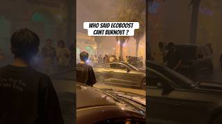 Crowd killer 😳💨 mustang carmeet burnout lasvegas shorts fyp cars [upl. by Anyak]