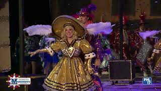 Mummers 2022 Fancy Brigade 08 Golden Crown [upl. by Fayre]