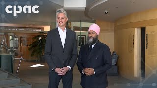 NDP Leader Jagmeet Singh and NWT Premier RJ Simpson hold a news conference – August 8 2024 [upl. by Landa]