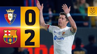 HIGHLIGHTS I OSASUNA 0 vs 2 FC BARCELONA  SPANISH SUPERCUP 🔵🔴 [upl. by Teodor366]