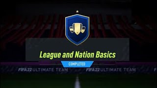 LEAGUE AND NATION BASICS SBC CHEAPEST SOLUTION  FIFA 22 [upl. by Narak]