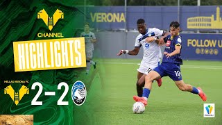 Highlights Primavera 1 202425  Hellas VeronaAtalanta 22 [upl. by Ahsatam232]