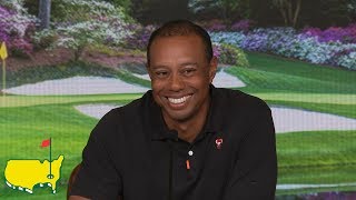 Tiger Woods  2019 Masters Interview [upl. by Saref]