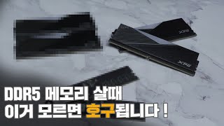 DDR5 메모리 구입전 꼭 확인하세요 [upl. by Brodie]