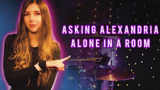 ASKING ALEXANDRIA  ALONE IN A ROOM  ALENA KAUFMAN  DRUM COVER [upl. by Aeneg]