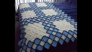 Crochet Bedspread  Free Crochet Patterns Part 2 [upl. by Trudi992]