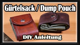 Faltbare Gürteltasche Gürtelsack Dump Pouch selber herstellen Anleitung DIY Gürteltasche [upl. by Chesnut173]