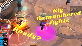 Albion online Roads Roaming Big outnumbered rights [upl. by Dauf]