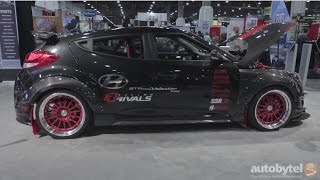 500 HP Blood Type Racing Hyundai Veloster Turbo  SEMA [upl. by Aisile99]