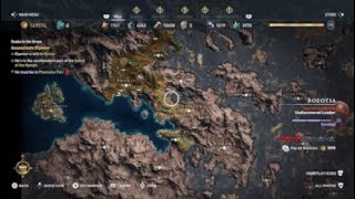 Assassins Creed Odyssey Map size distance [upl. by Joktan]