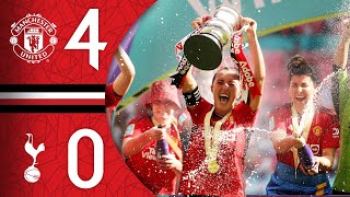 WOMENS FA CUP WINNERS 🤩🏆  Man Utd 40 Spurs  Highlights [upl. by Annabelle]