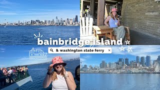 ferry to bainbridge island wa  seattle diaries 02 [upl. by Winson]