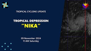 Press Briefing Tropical Depression NikaPH at 11 AM  November 09 2024  Saturday [upl. by Lede399]