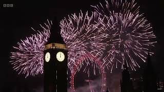 Big Ben Chimes New Year Fireworks 2024 [upl. by Drake46]