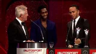 Lewis Hamilton  International Racing Driver of the Year  AUTOSPORT Awards 2014 [upl. by Gorlin893]