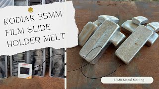 Kodak 35mm Film Slide Holder Melt  ASMR Metal Melt [upl. by Foah]